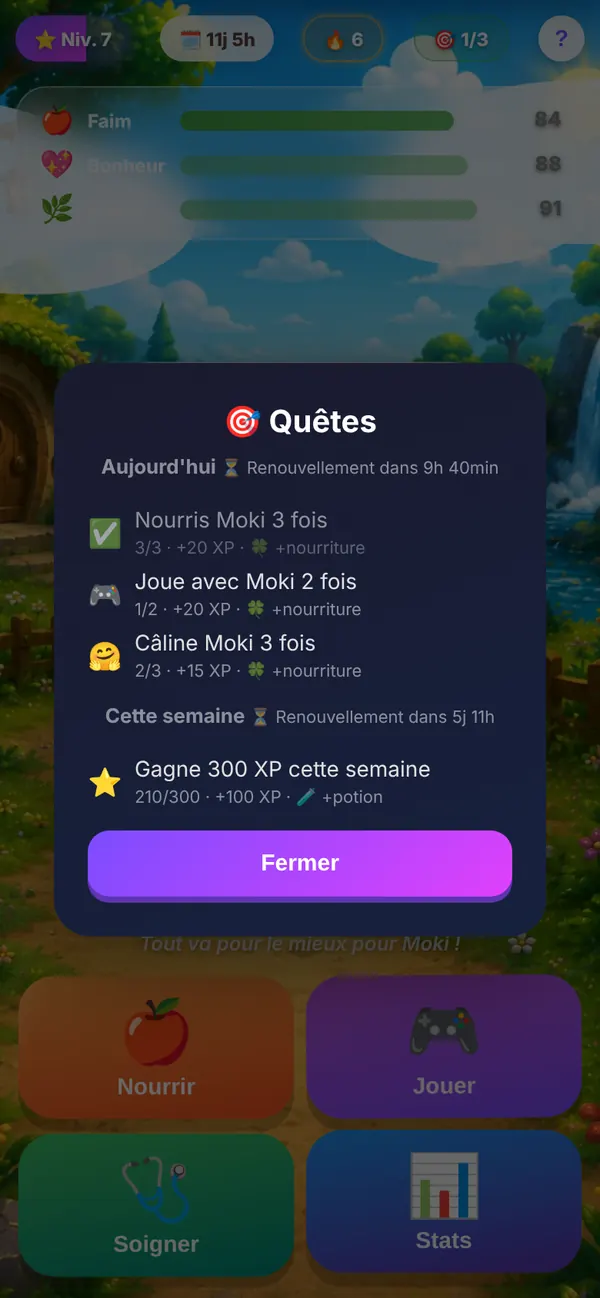 Quests jeden Tag und jede Woche